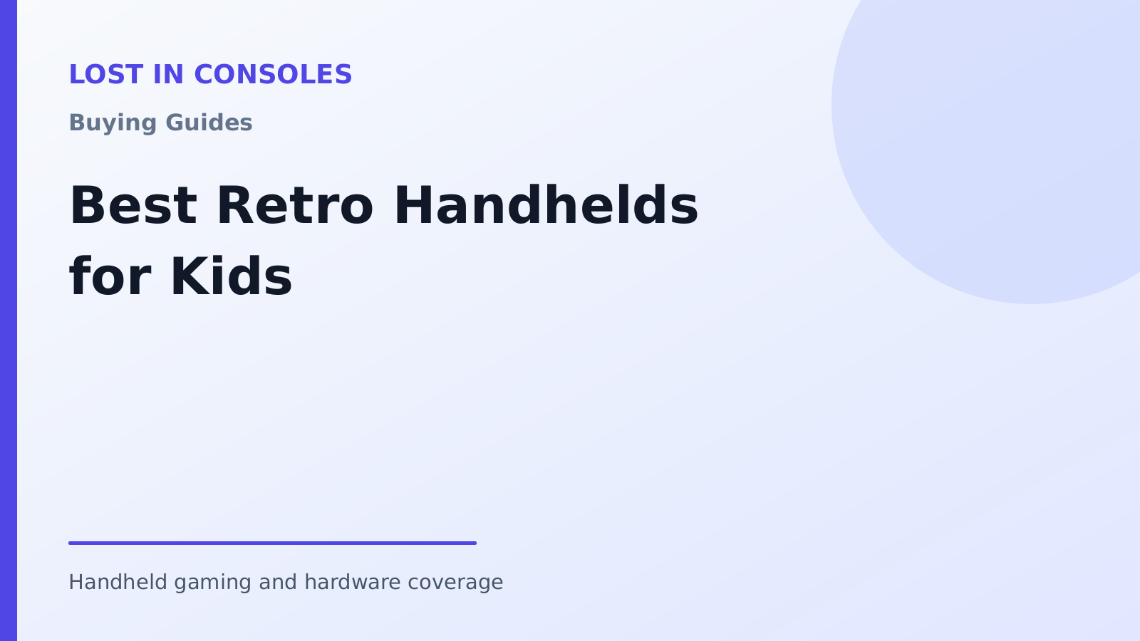 Best Retro Handhelds for Kids
