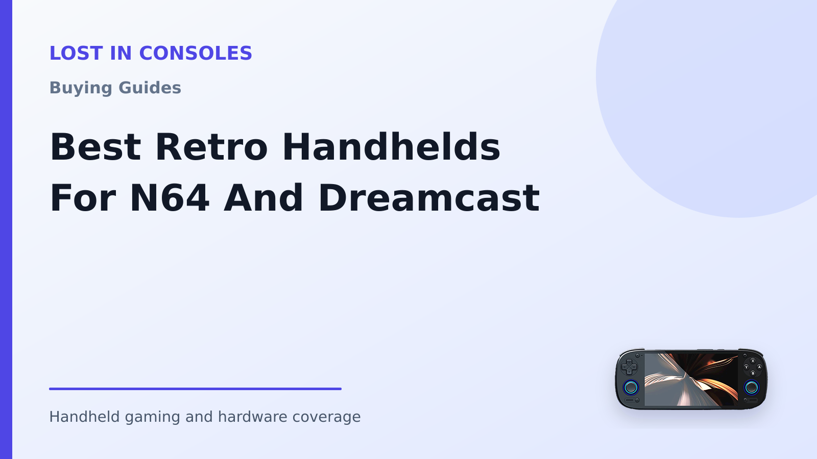 Best Retro Handhelds For N64 And Dreamcast