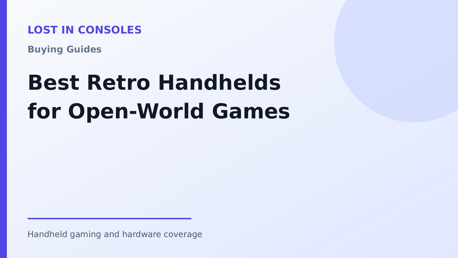 Best Retro Handhelds for Open-World Games