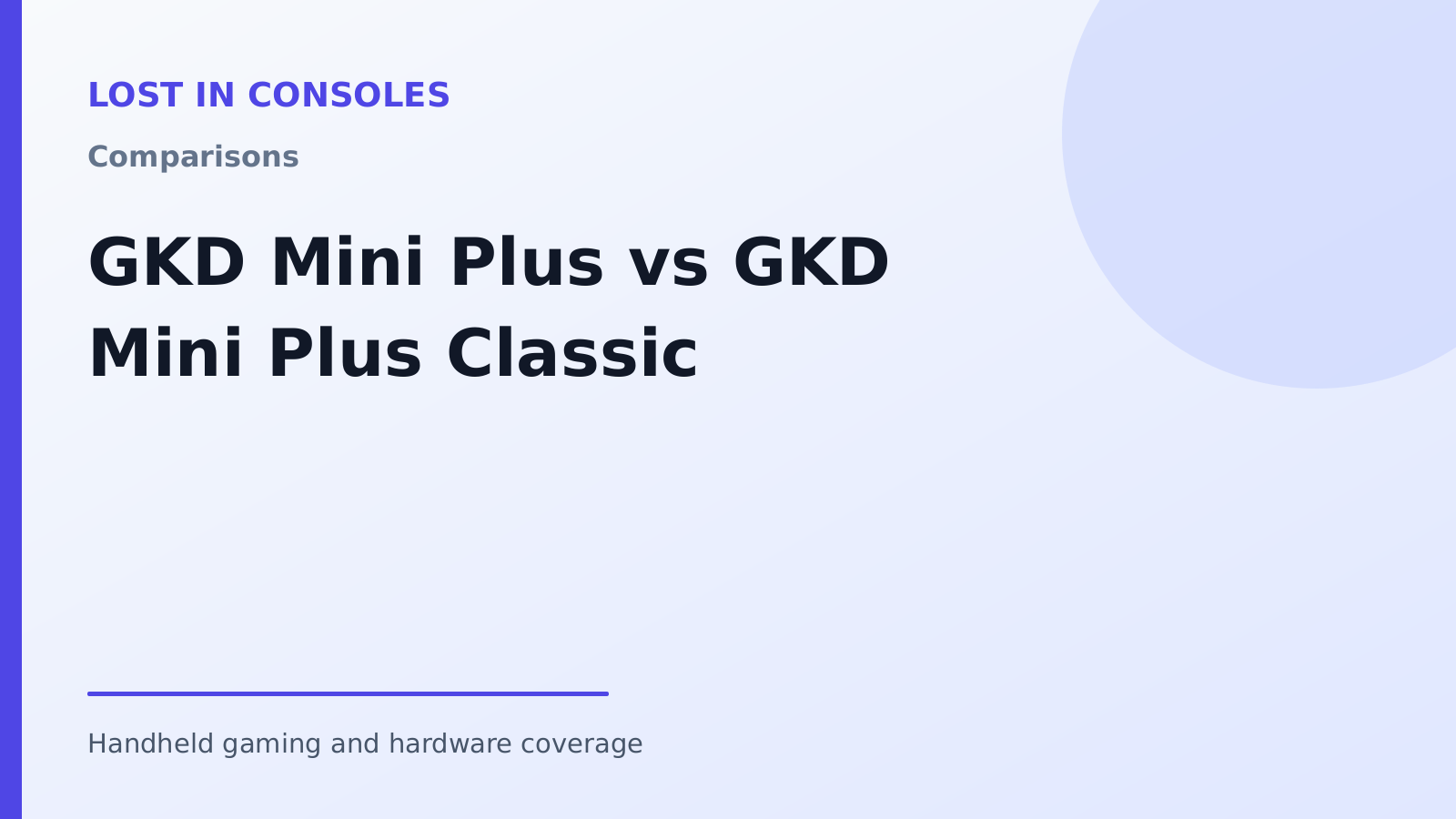 GKD Mini Plus vs GKD Mini Plus Classic