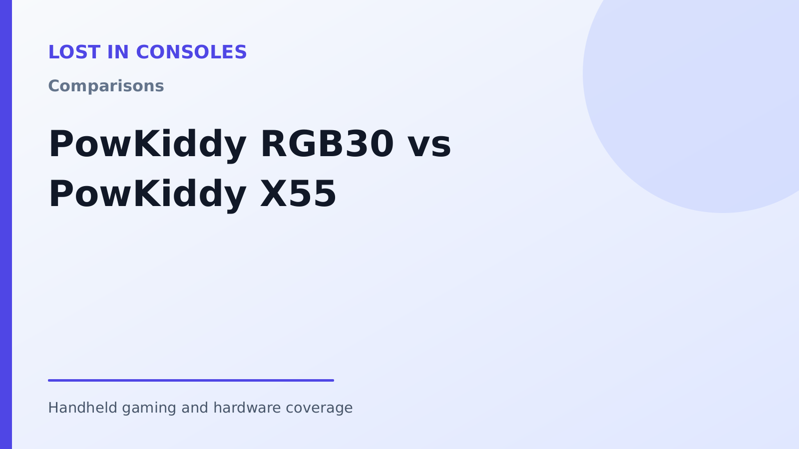 PowKiddy RGB30 vs PowKiddy X55