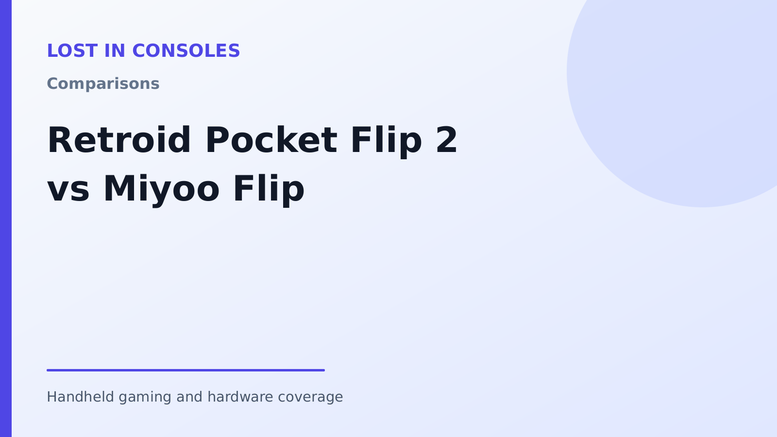Retroid Pocket Flip 2 vs Miyoo Flip