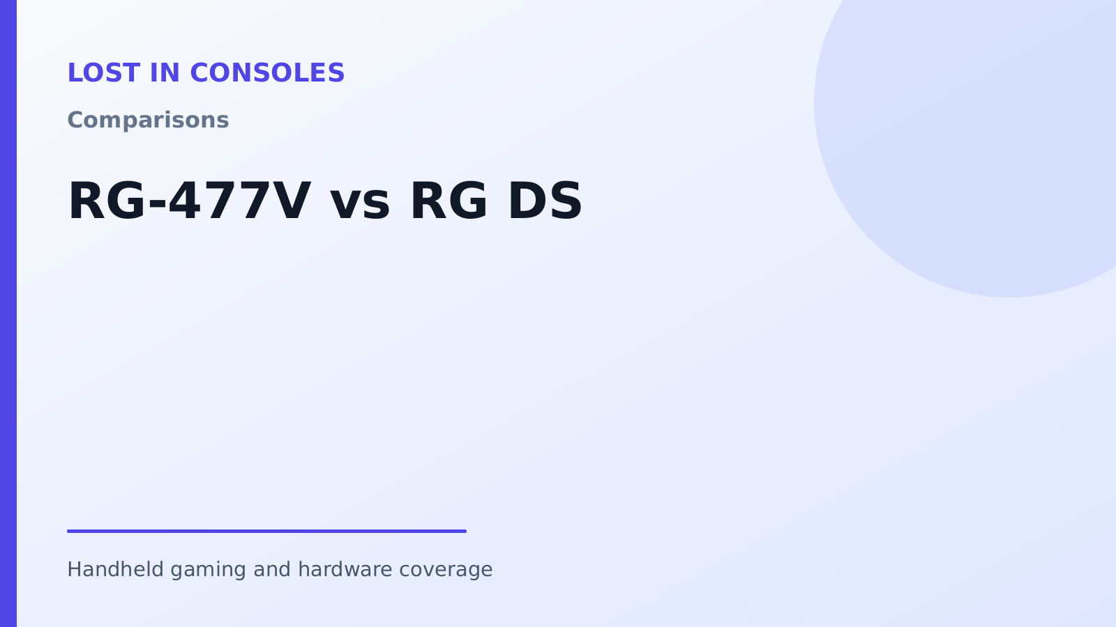 RG-477V vs RG DS