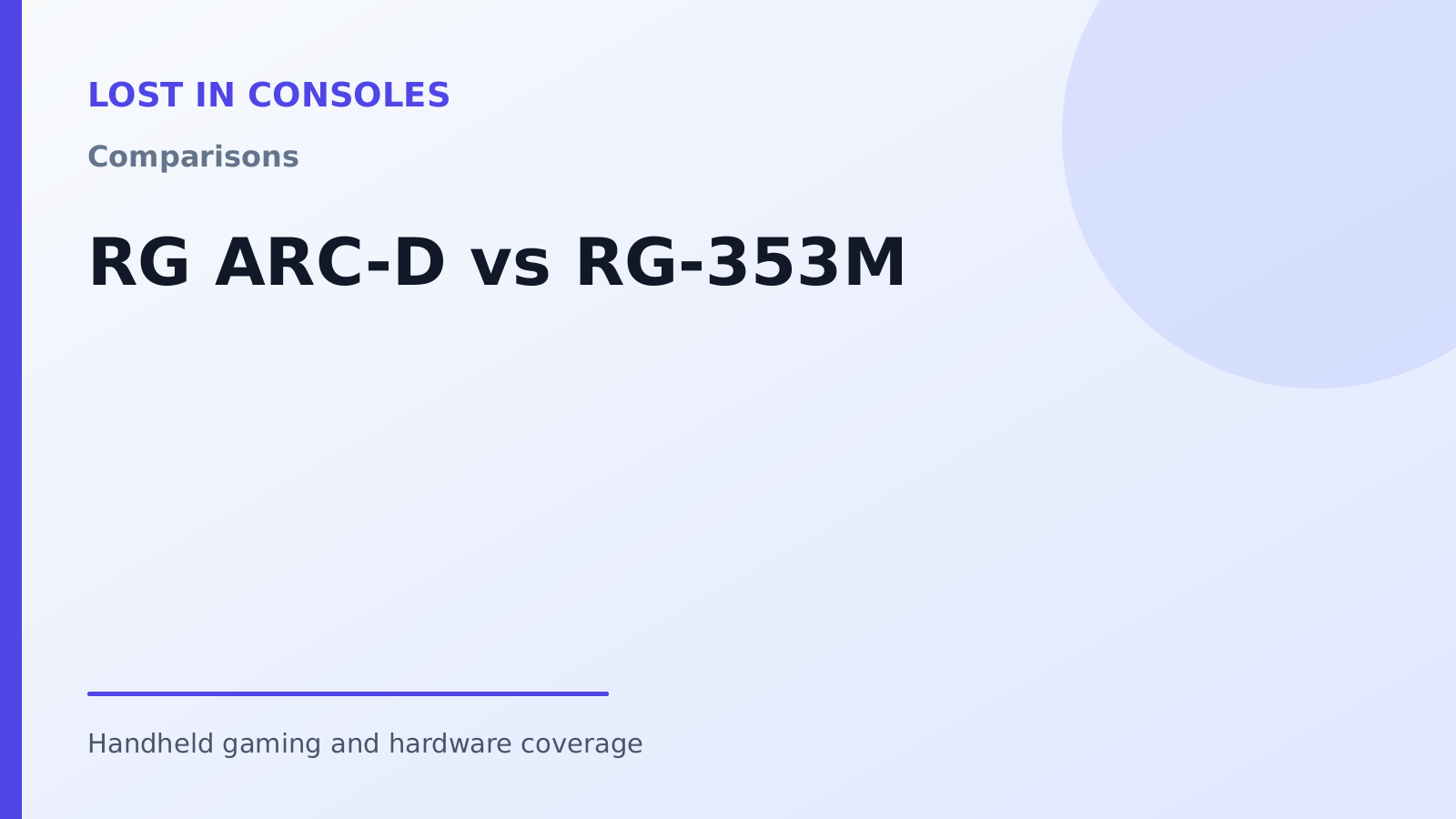 RG ARC-D vs RG-353M