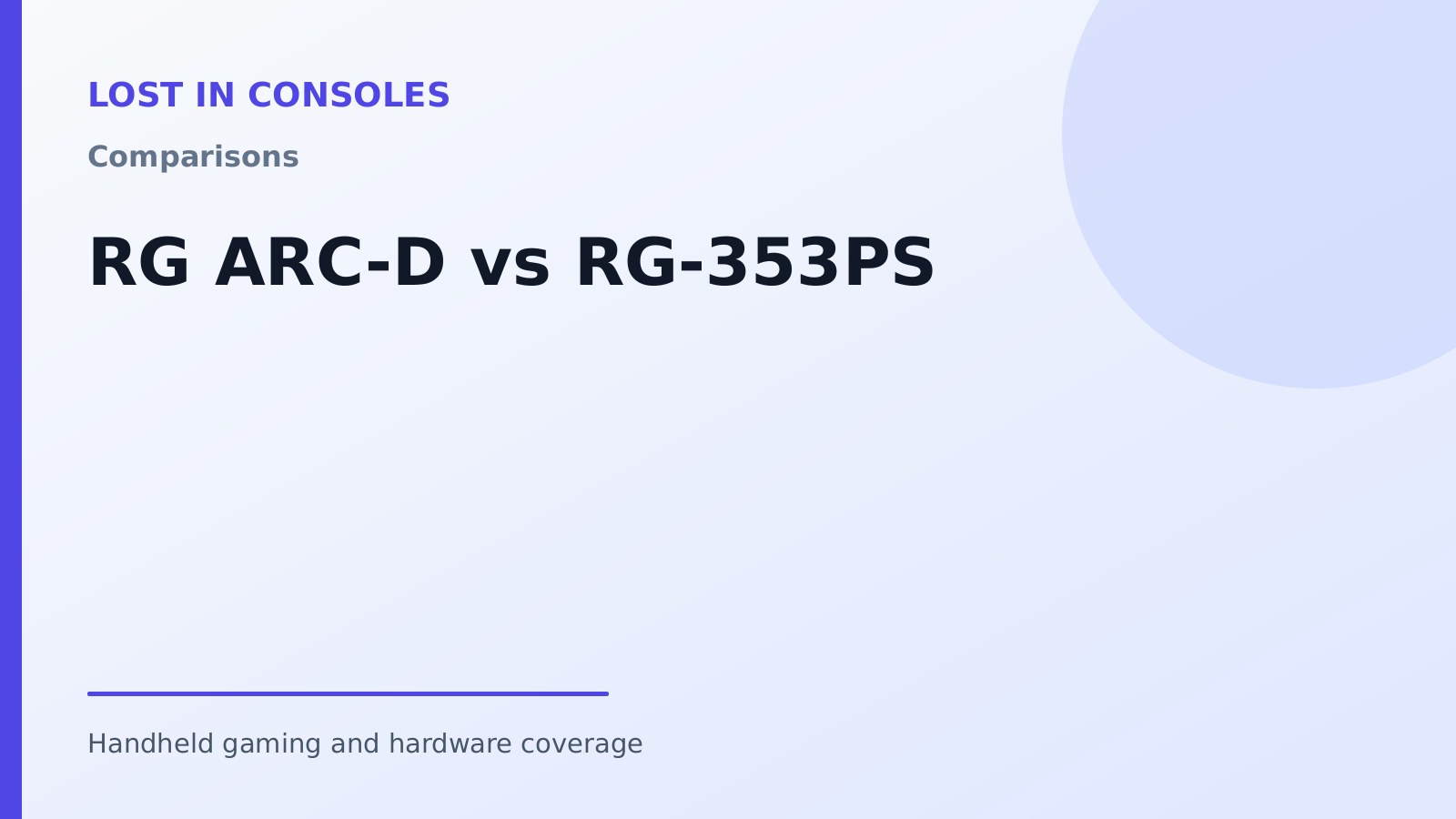 RG ARC-D vs RG-353PS