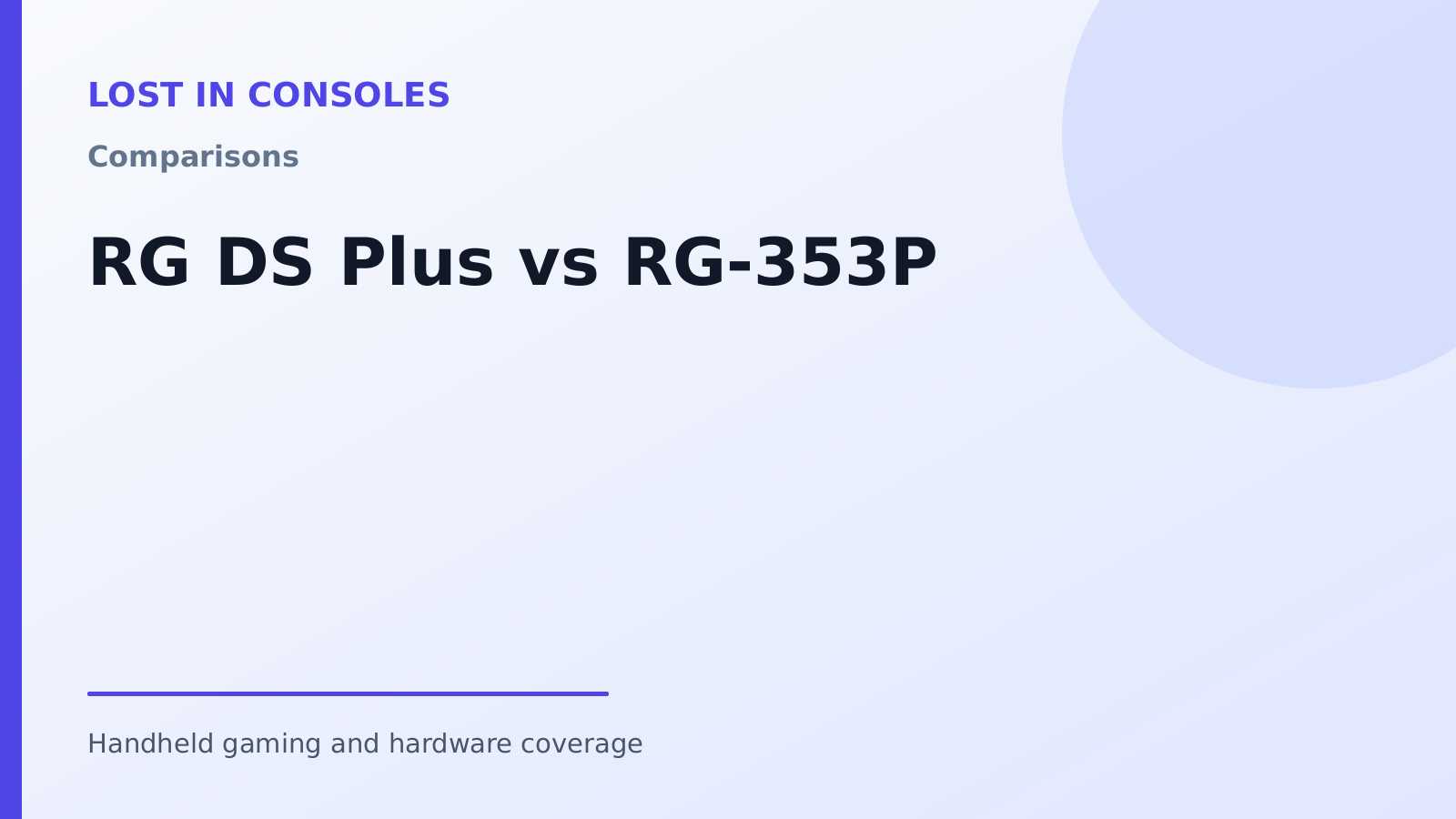 RG DS Plus vs RG-353P