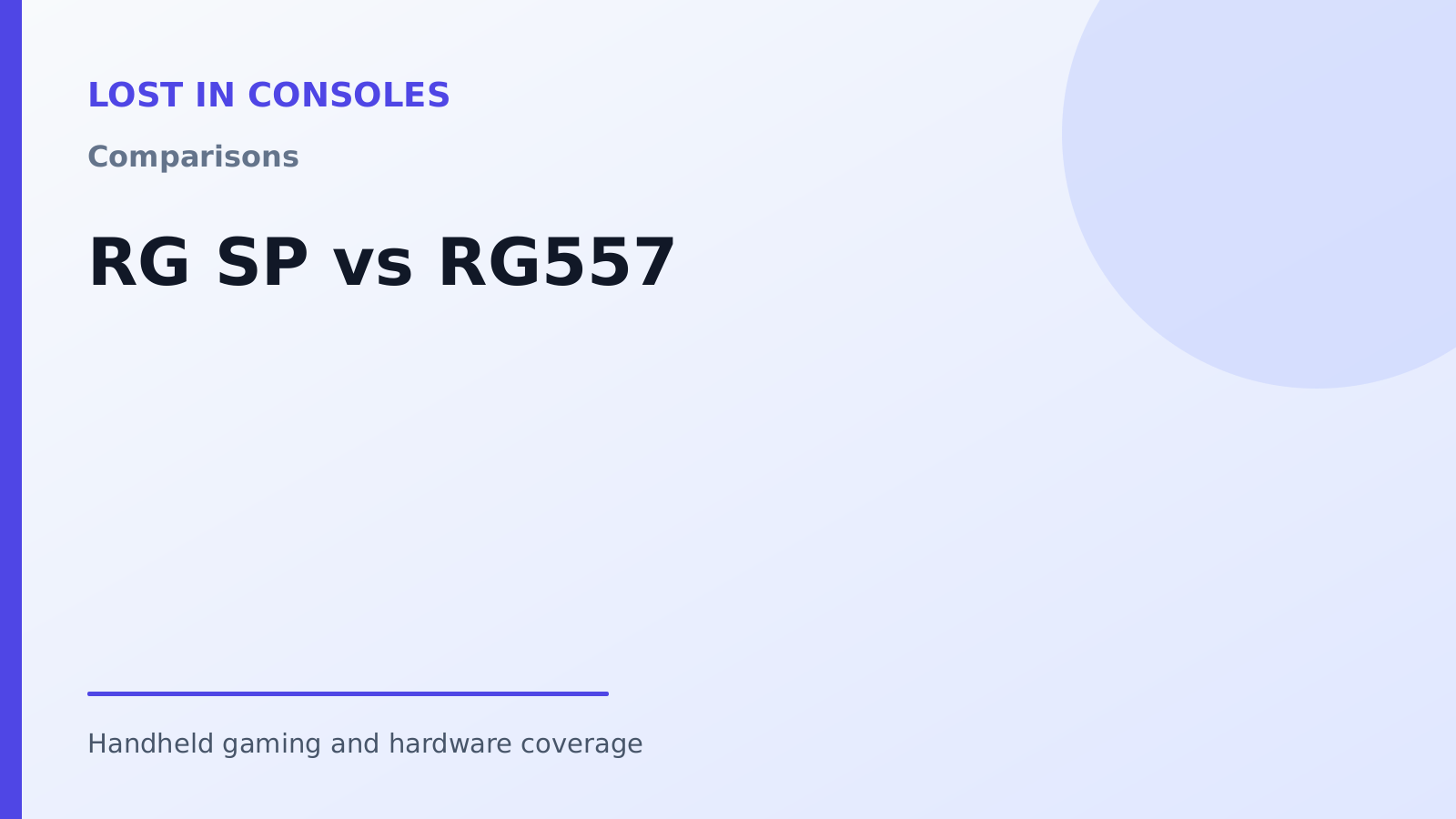 RG SP vs RG557