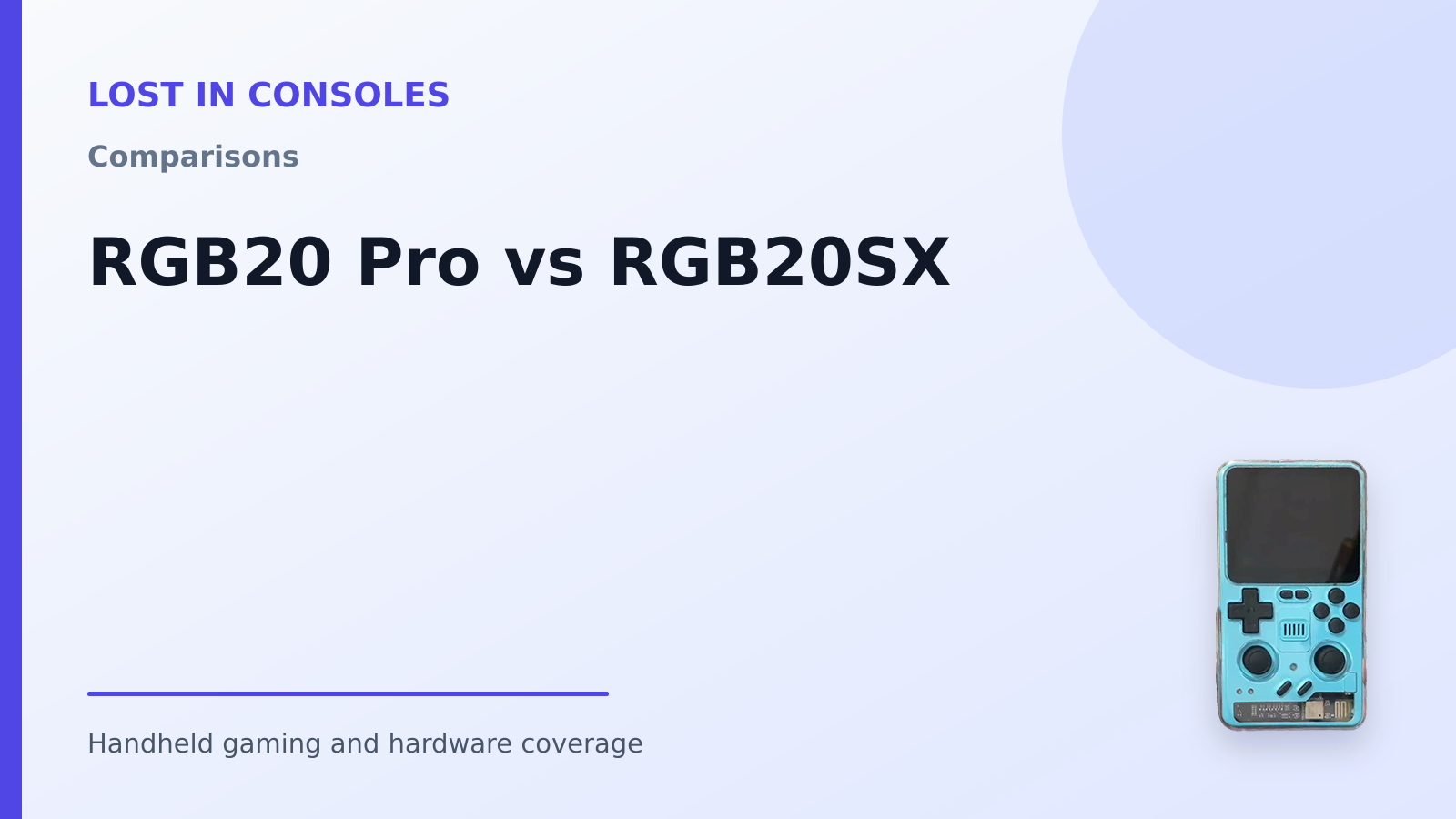 RGB20 Pro vs RGB20SX