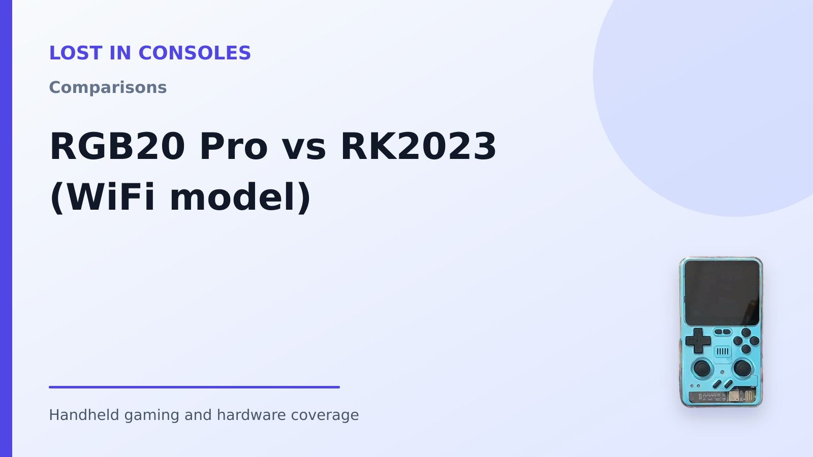 RGB20 Pro vs RK2023 (WiFi model)