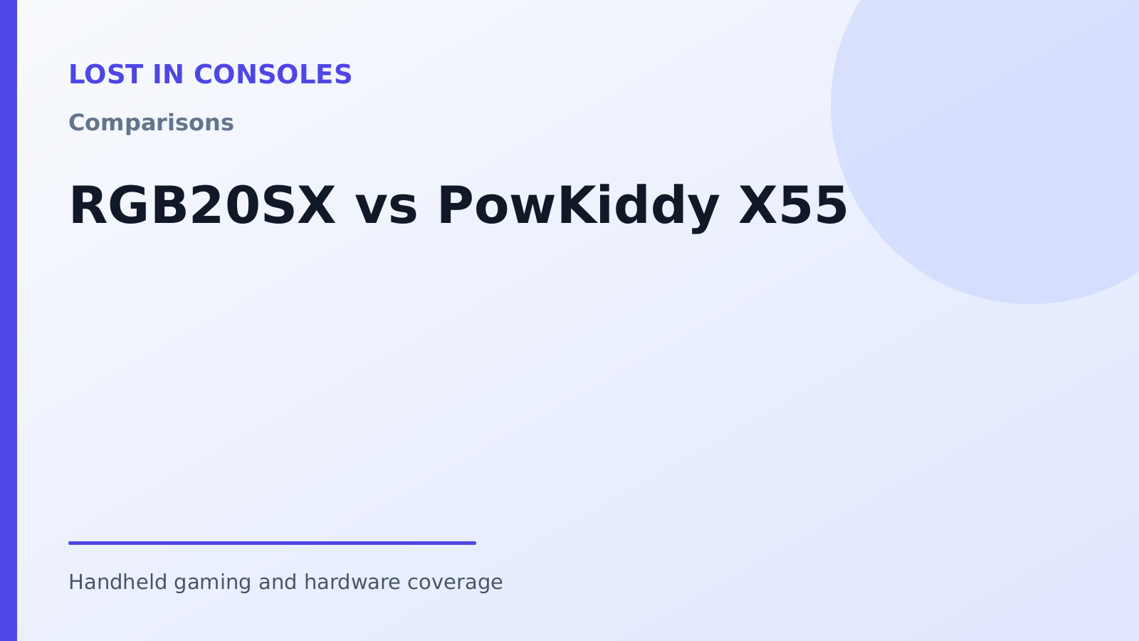 RGB20SX vs PowKiddy X55