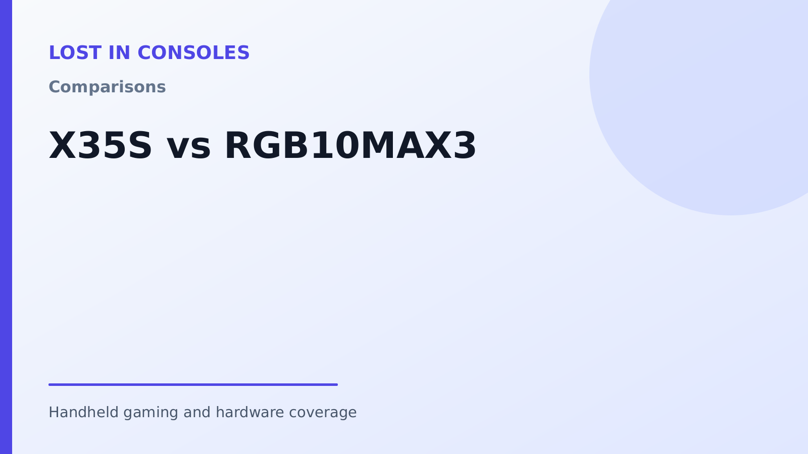 X35S vs RGB10MAX3