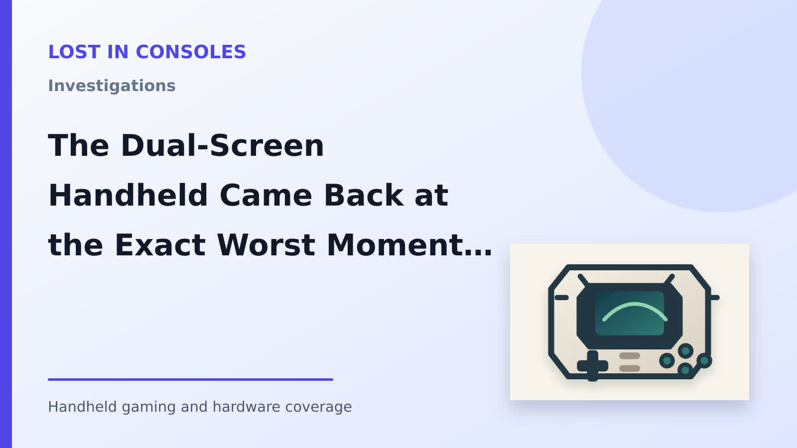 The Dual-Screen Handheld Came Back at the Exact Worst Moment — And the Budget "Plus" Model That Proves It Ships with Less RAM Than Its Predecessor